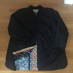 LOGO QUILTED REVERSIBLE BOMBER JACKET XL NWOT